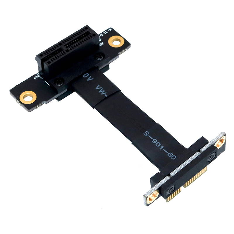 20CM PCIE X1 Riser Cable Dual 90 Degree Right Angle, PCIe 3.0 x1 to x1 Extension Cable 8Gbps PCI Express 1x Riser Card Ribbon Extender for BTC Miner Bitcoin Mining
