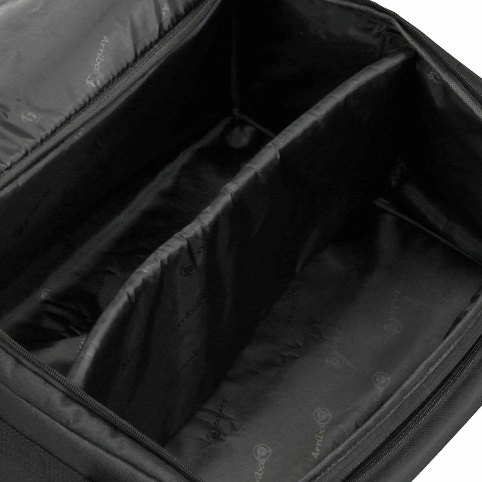 Arriba AC-417 DJ Band Padded Lighting Dual LED Bar Gear Travel Bag Case 17.5x13