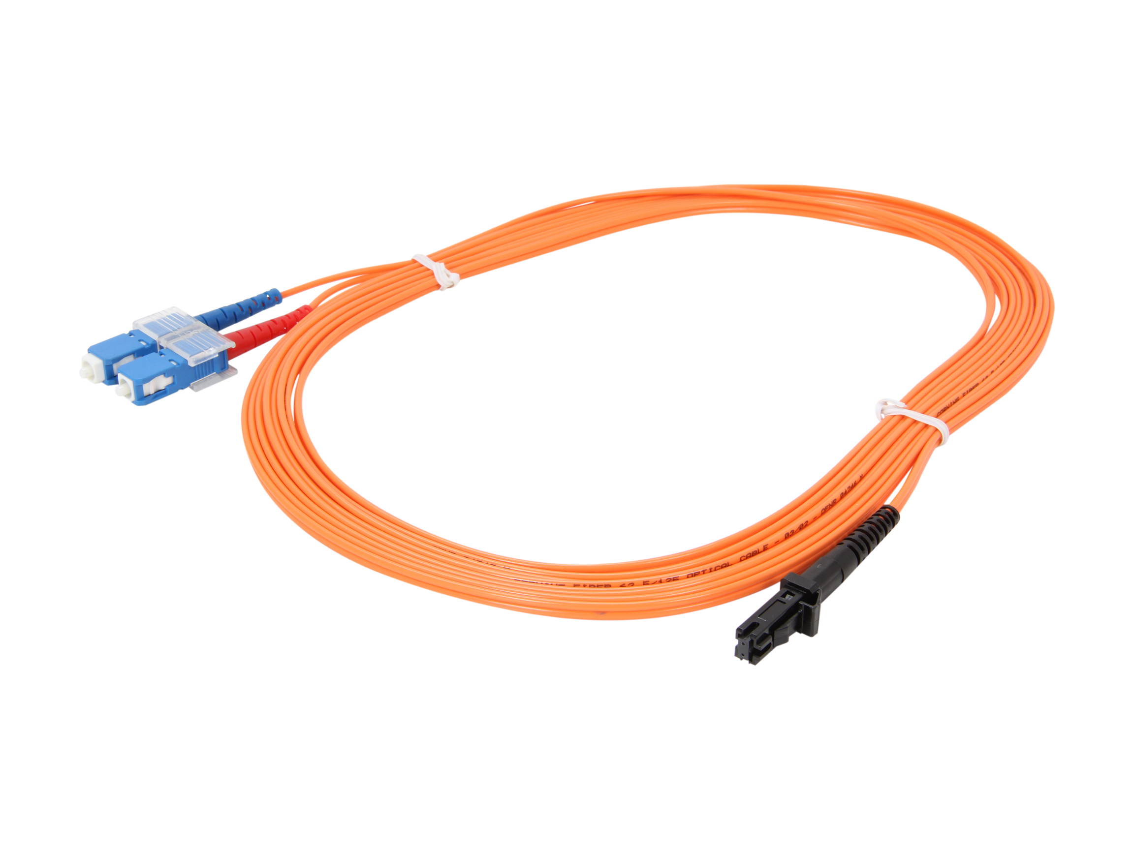 BYTECC MD-MS5 5m MTRJ to SC Duplex (2 Strand) Cable, Multi Mode 62.5/125 Standard Zipcore