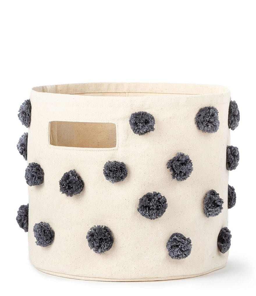 Edgehill Collection Hand-Woven Rattan Market Basket