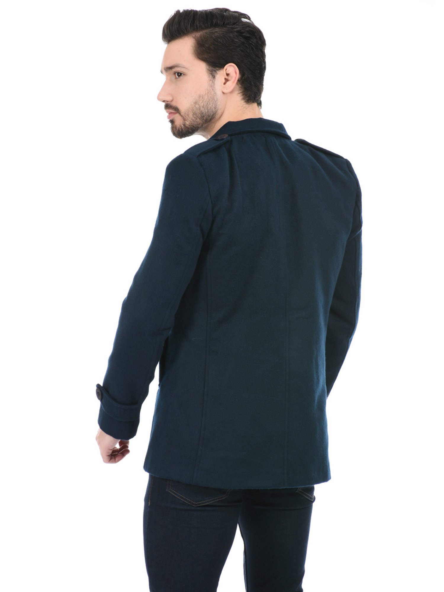 London Fog Navy Blue Regular Fit Jacket