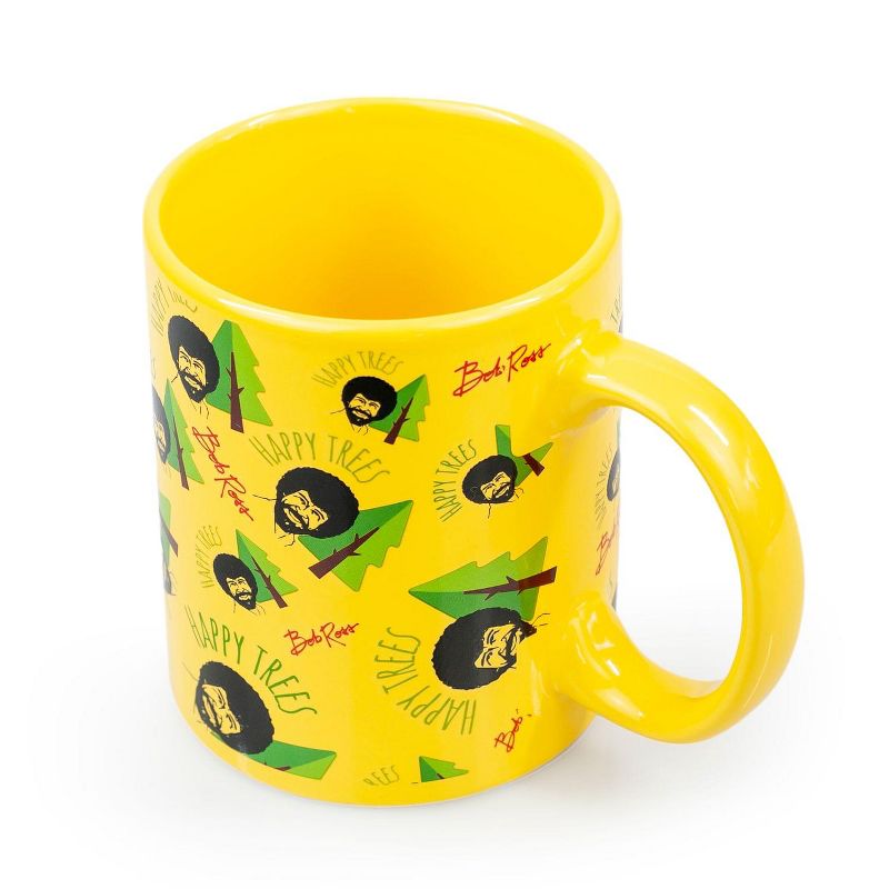 Surreal Entertainment Bob Ross Collectibles | Bob Ross Happy Trees Mug | Yellow