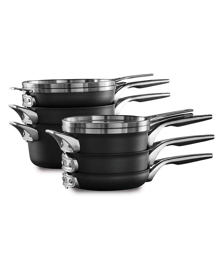 Calphalon Premier Space Saving Hard Anodized Nonstick 10-Piece Cookware Set