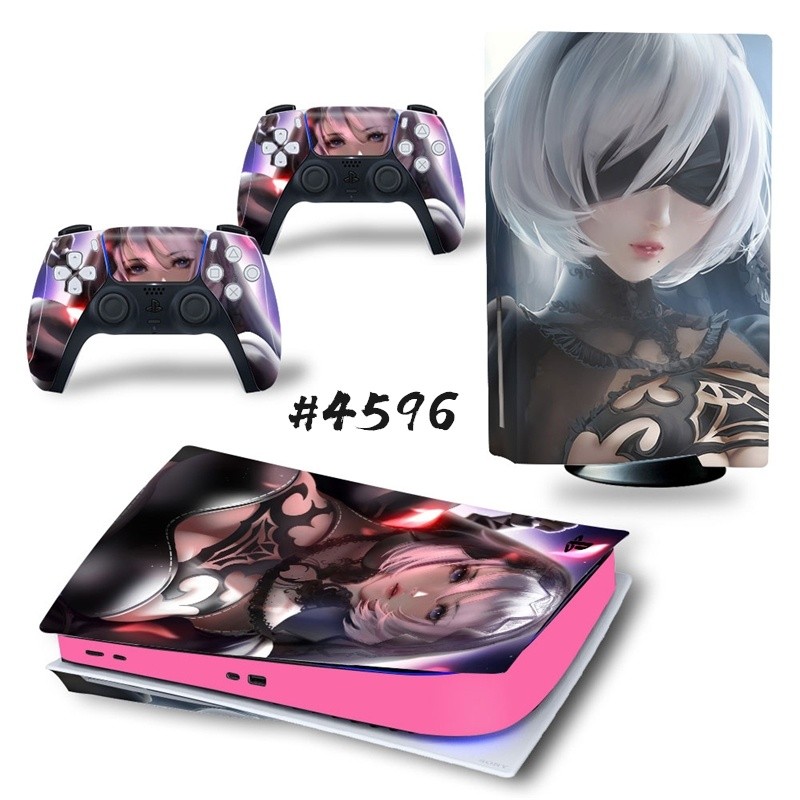 NieR Automata PS5 Standard Disc Edition Skin Sticker Decal Cover for PlayStation 5 Console & Controllers PS5 Skin Sticker Vinyl