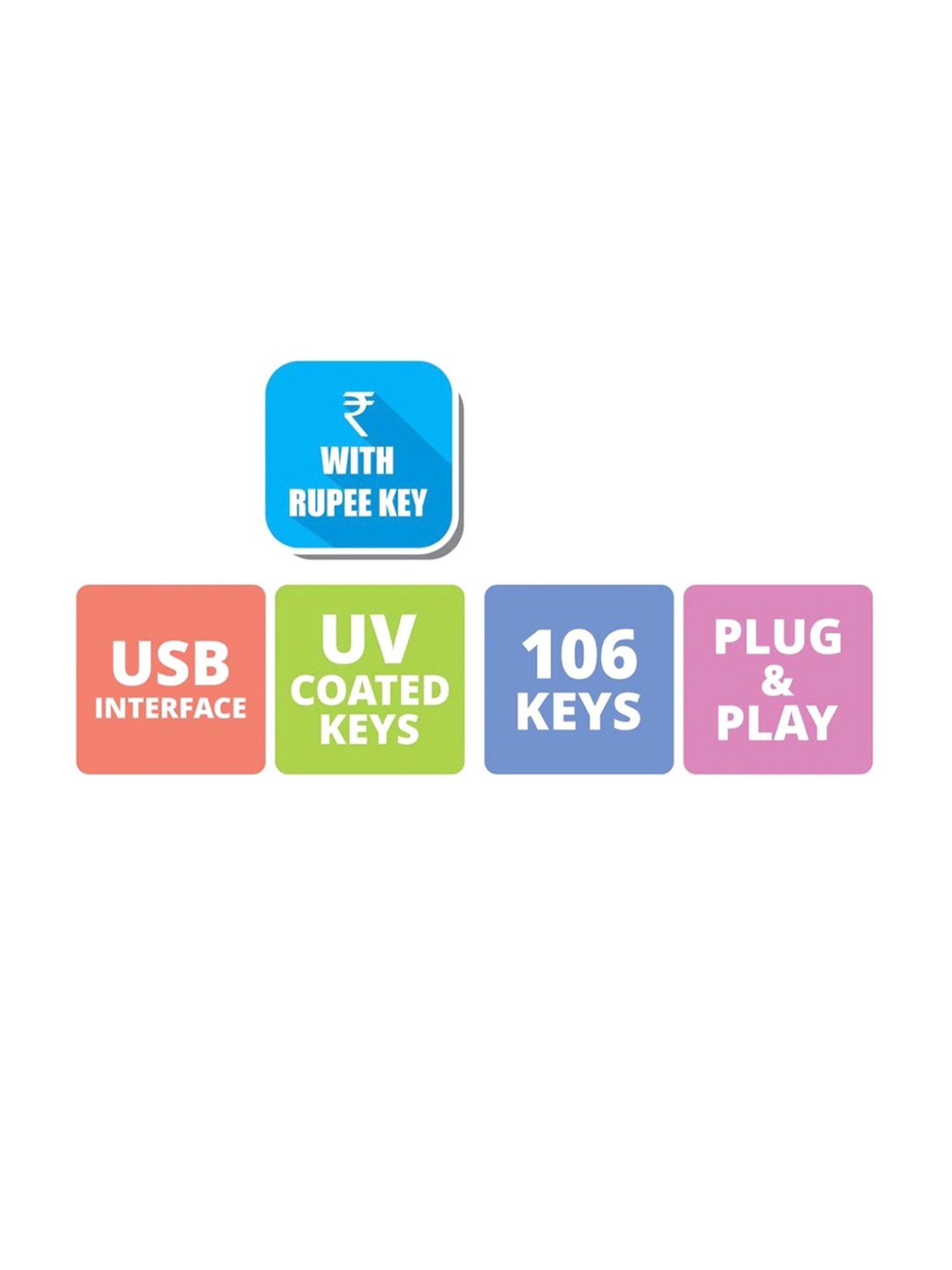 Zebronics Zeb K35 and Zeb Rise Keyboard & Mouse Wired Combo Set (Black)