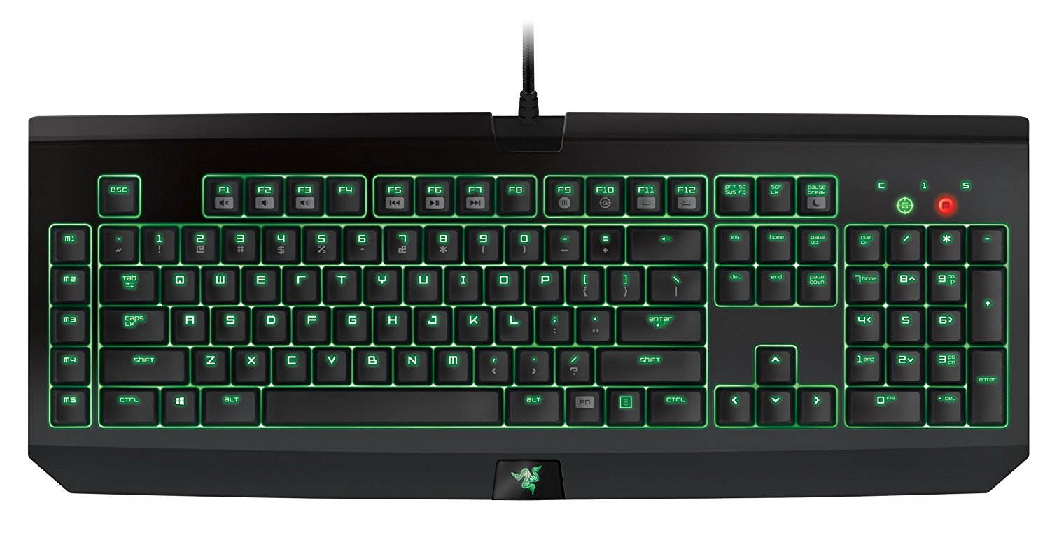 Razer BlackWidow Ultimate Stealth 2014 Edition Elite Mechanical Gaming Keyboard - Orange Switch