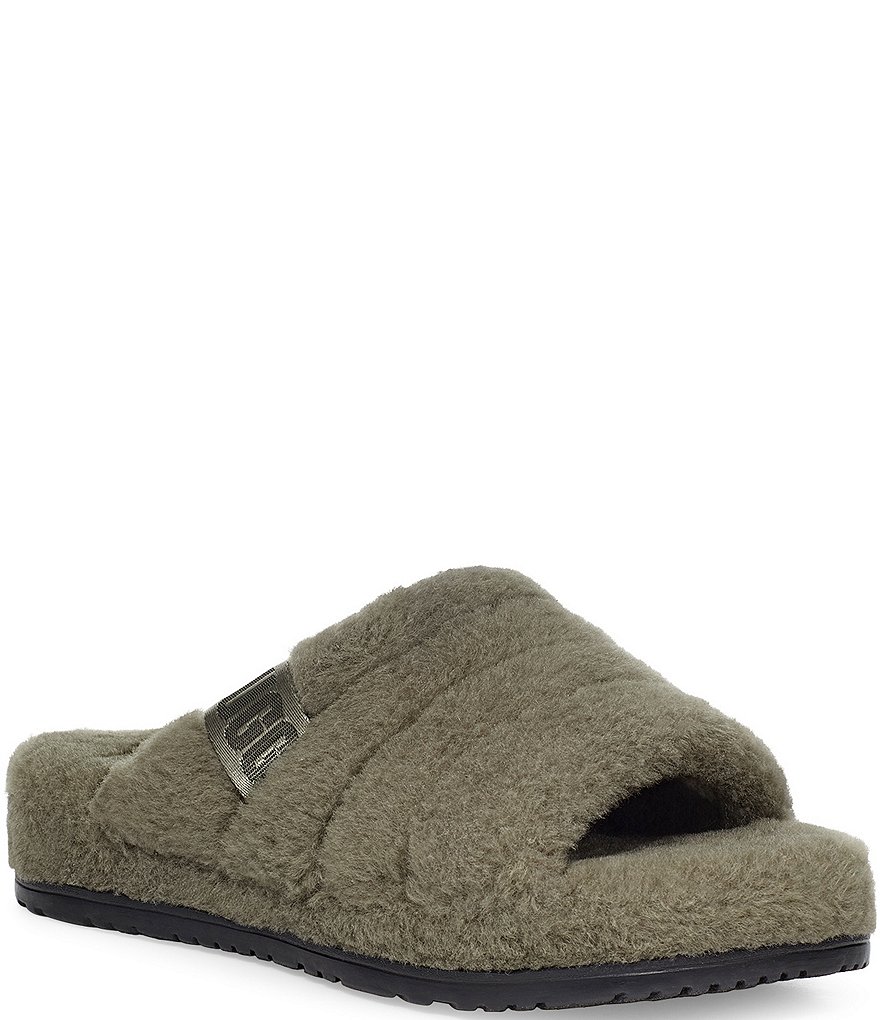UGG&reg; Men's Scuff Logo Suede Slippers