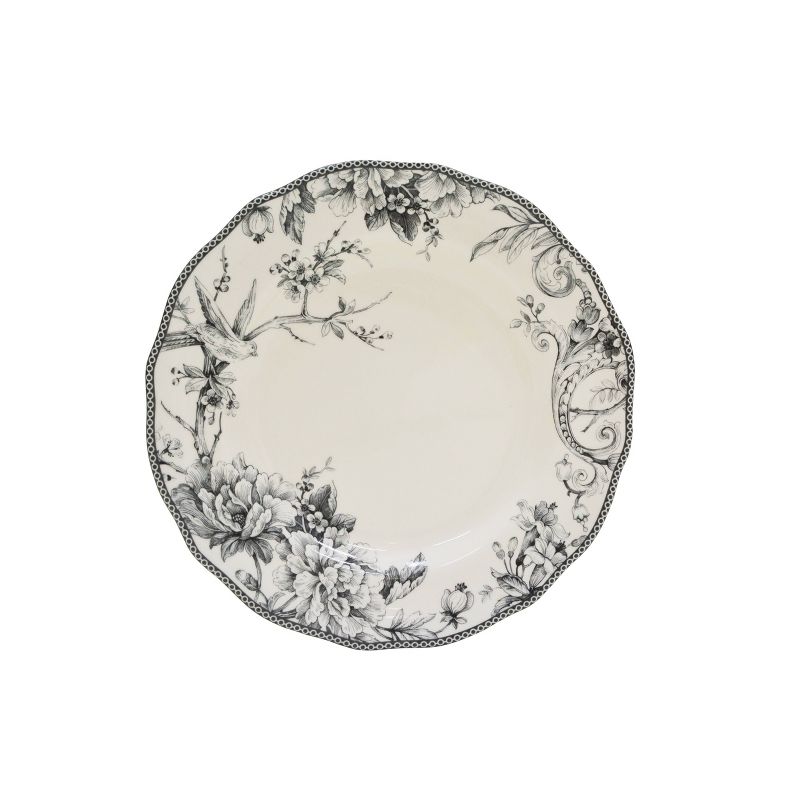 16pc Porcelain Adelaide Dinnerware Set Gray - 222 Fifth