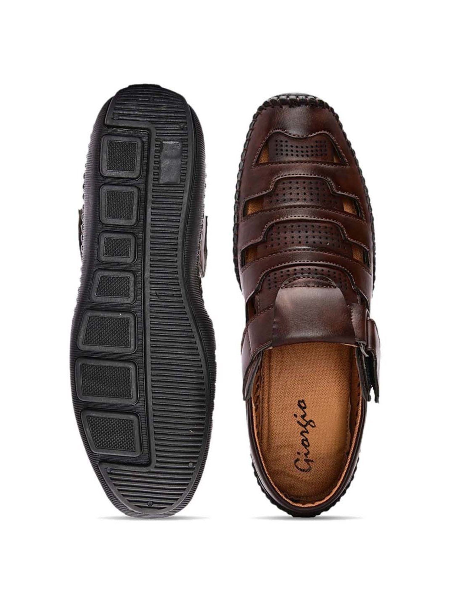 Giorgio Men's Brown Fisherman Sandals
