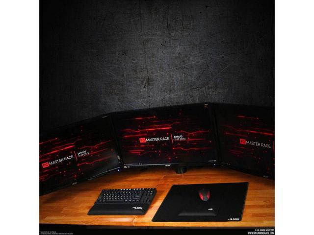 High Quality Glorious Gaming Mouse Mat / Pad - Thick , Large, Stitched Edges,  Mousepad | 48"x24"x0.12" (G-XXXL) , Large, Wide (XLarge) Black Cloth Mousepad, Stitched Edges | 48x24" (G-3XL)