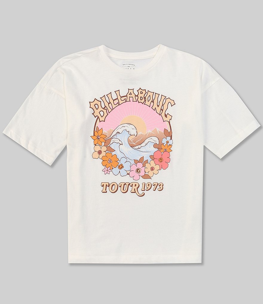 Billabong Little/Girls Girls 4-12 Short-Sleeve Classic Surf Oversized Tee