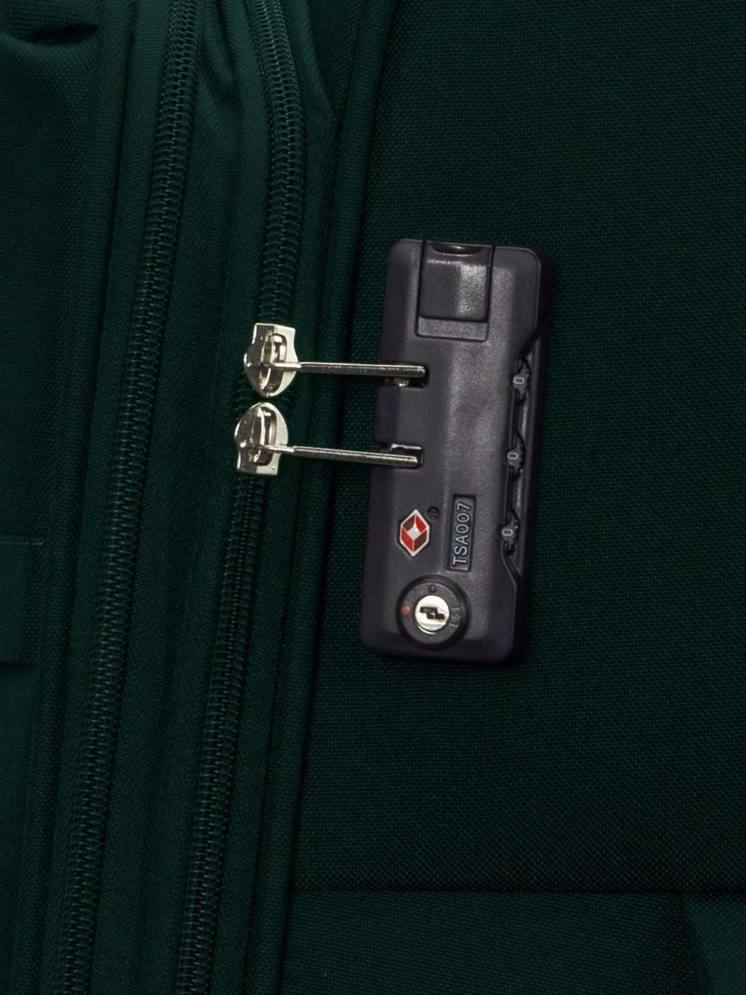 Carriall Green 4 Wheel Small Soft Cabin Trolley - 49.5 cm