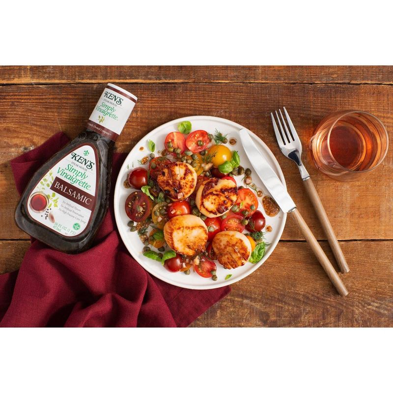 Ken's Steak House Simply Vinaigrette Balsamic Salad Dressing - 16fl oz
