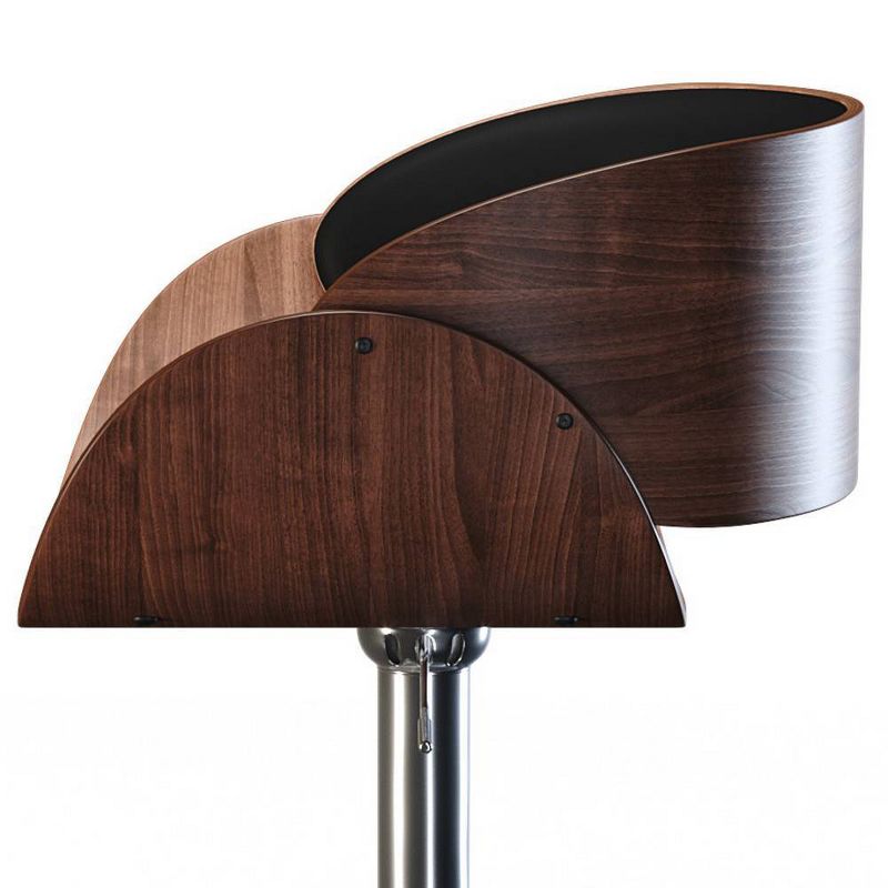 Gilford Adjustable Swivel Barstool Black - WyndenHall