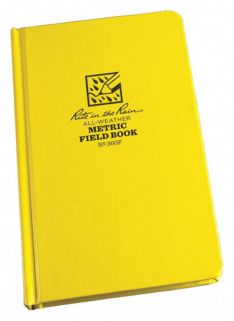 RITE IN THE RAIN 360F All Weather Book,Metric,4-3/4 x 7-1/2In.