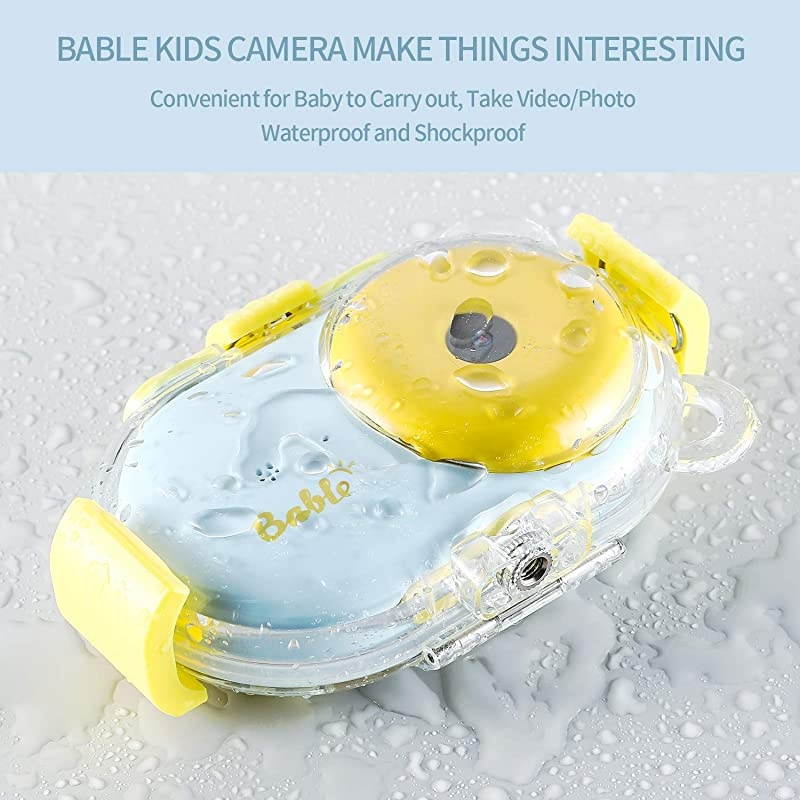 Gift Camera for Kids, 1080P Waterproof Camera for Kids, 8MP/16MP Kids Digital Camera with 2.4'' Screen, Underwater Video Camera Camcorder Best Present for Boys Girls Included 16GB Micro SD Card
