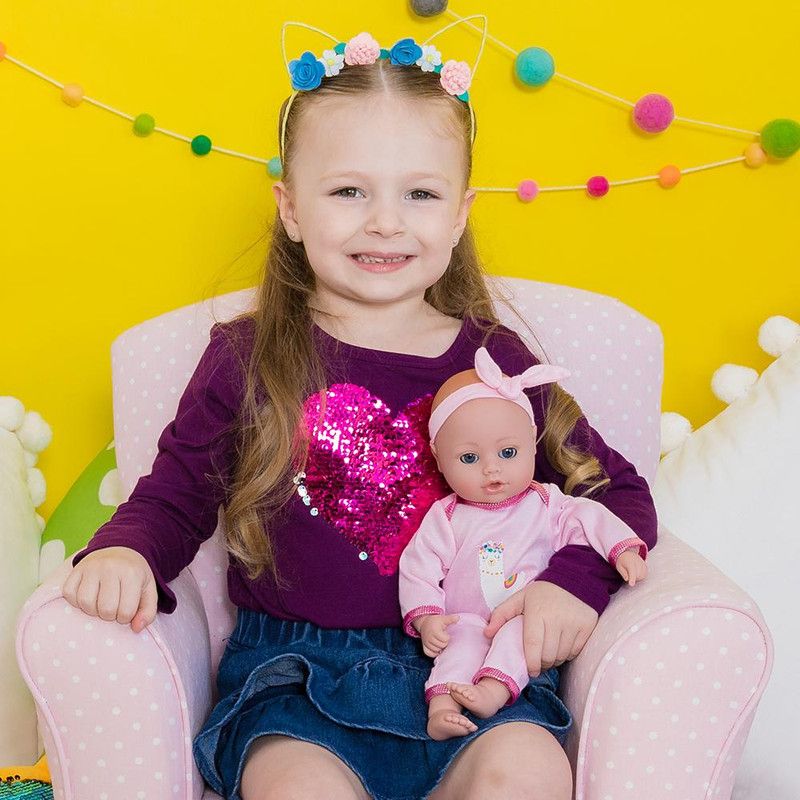 Adora My First Baby Doll - Playtime Llama Pajama, 13 inches, Open Close Eyes, Can Suck Her Thumb