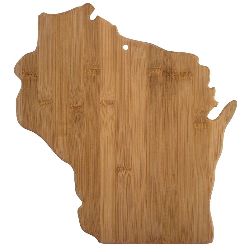 Totally Bamboo Wisconsin State Cutting Board 13" x 12"
