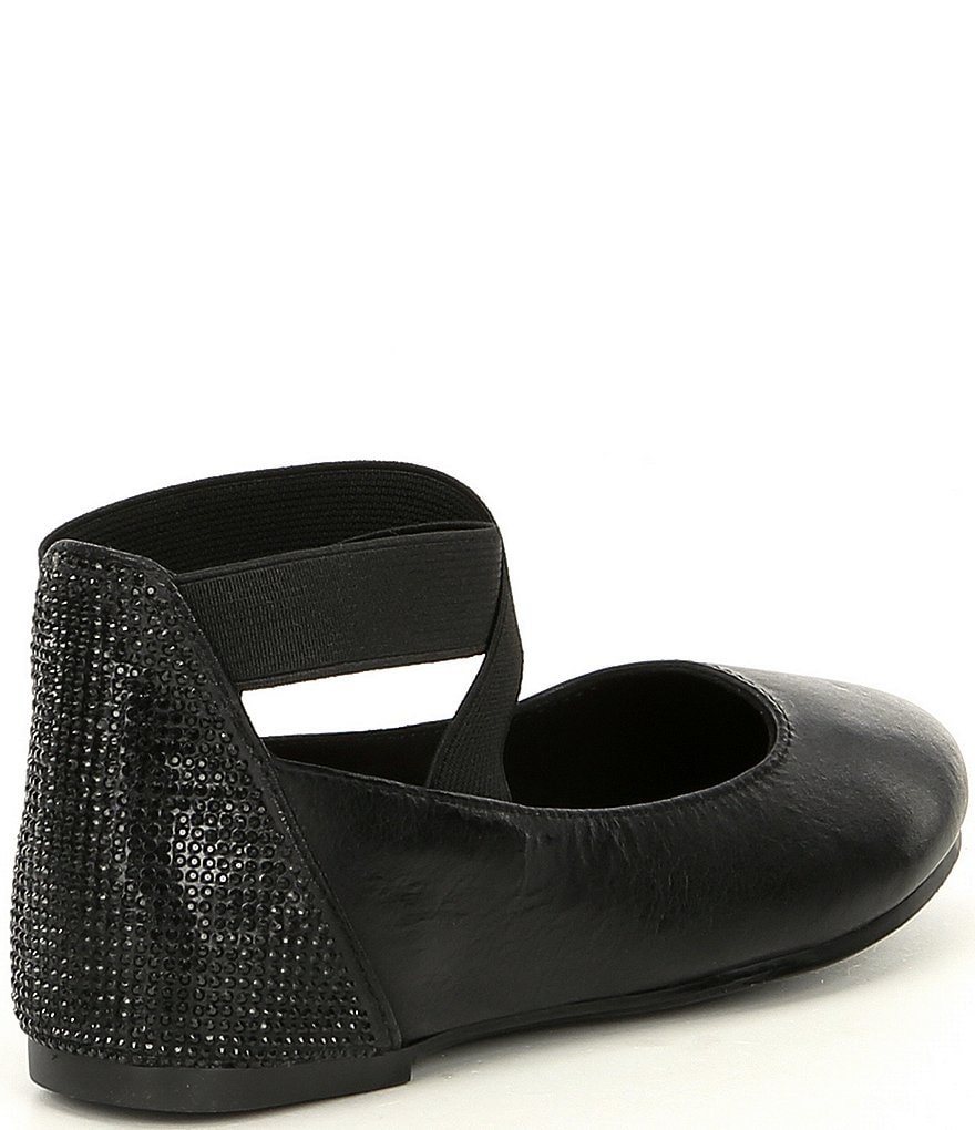 Copper Key Girls' Loviee Jewel Embellished Leather Ballet Flats (Toddler)