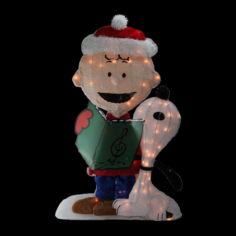 Northlight 28" Pre-Lit Burlap Squirrel with Santa Hat Christmas Outdoor Decoration