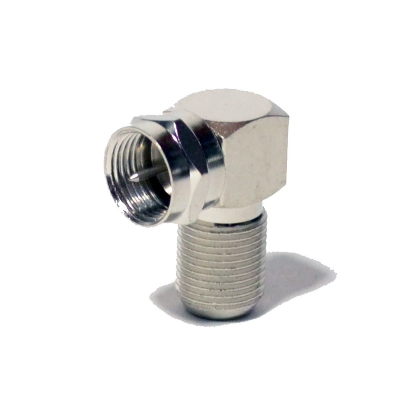 25 pack 90 Degree Right Angle F RG6 RG59 Coaxial Coax Connector Adapter