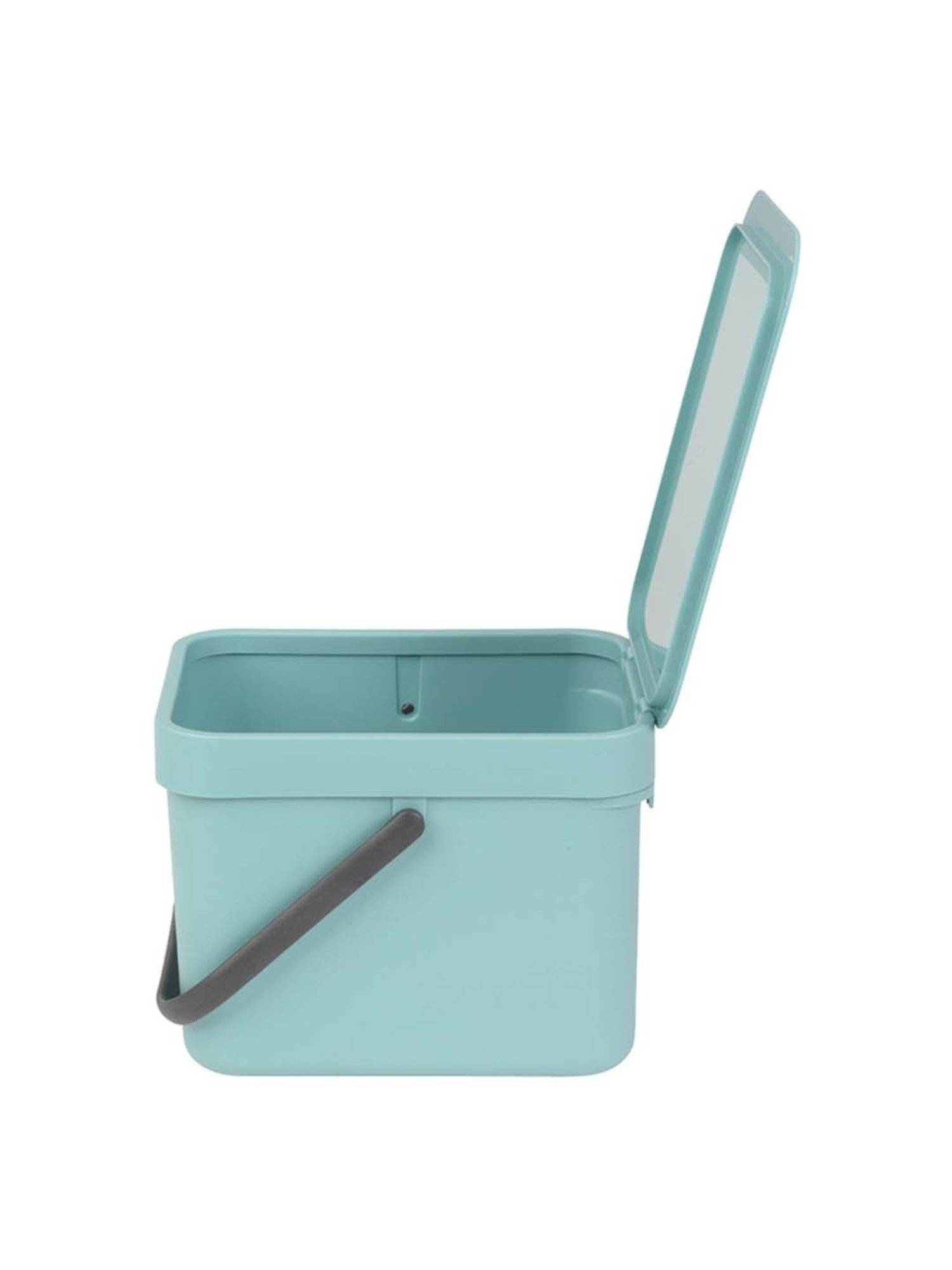 BRABANTIA Sort & Go Mint Blue Plastic Waste Bin (6 L) - Set of 1