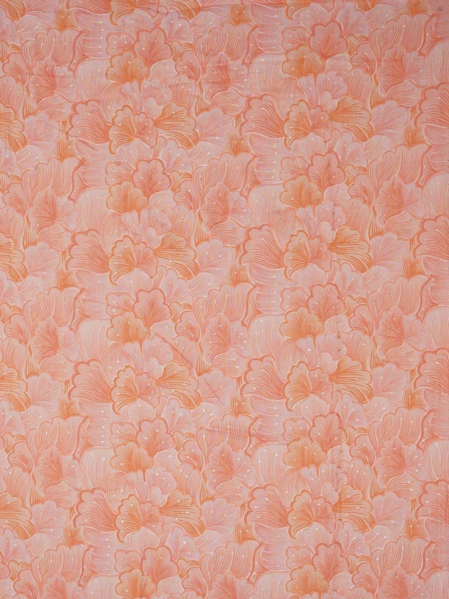 Jaipur Kurti Peach Embroidered Unstitched Dress Material