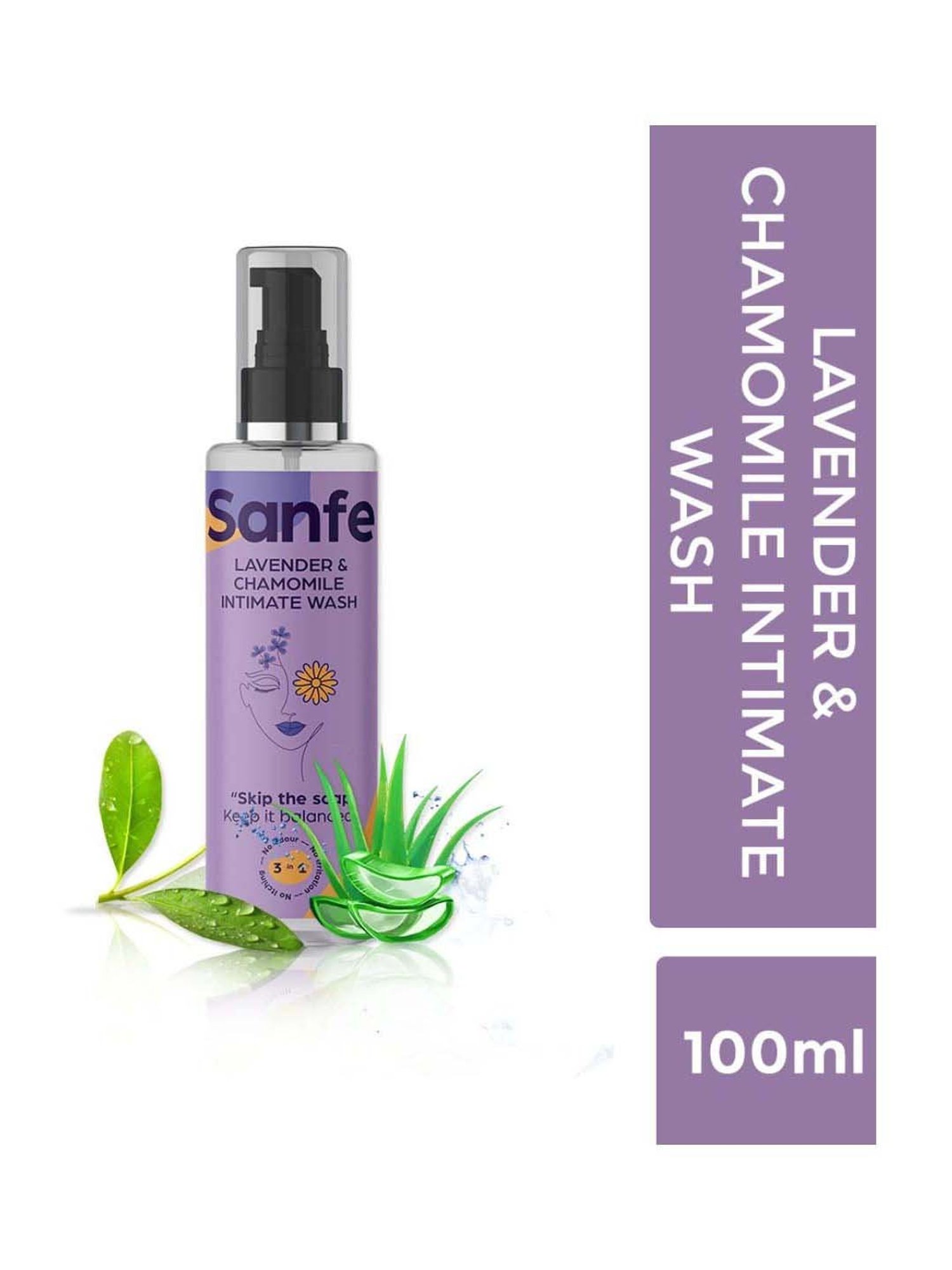 Sanfe Lavender and Chamomile Natural Intimate Wash - 100 ml