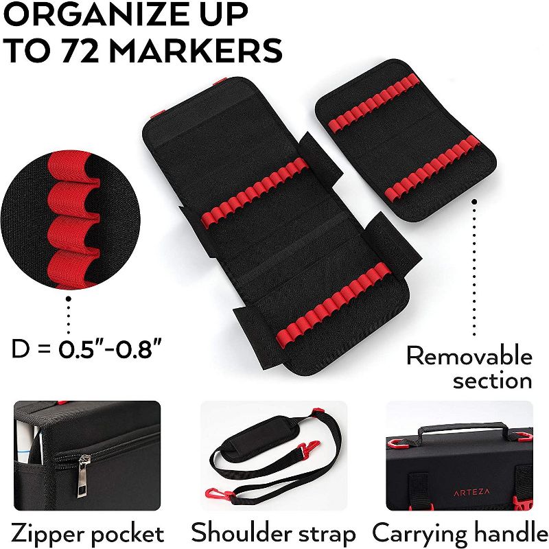 Arteza Marker Case with 72 Slots (ARTZ-8976)