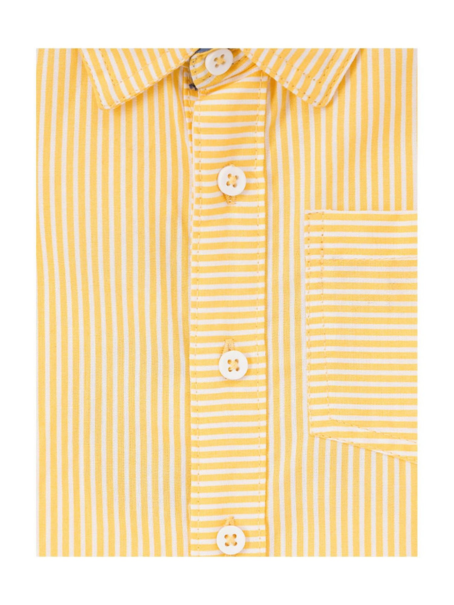 Ed-a-Mamma Baby Yellow Striped Shirt