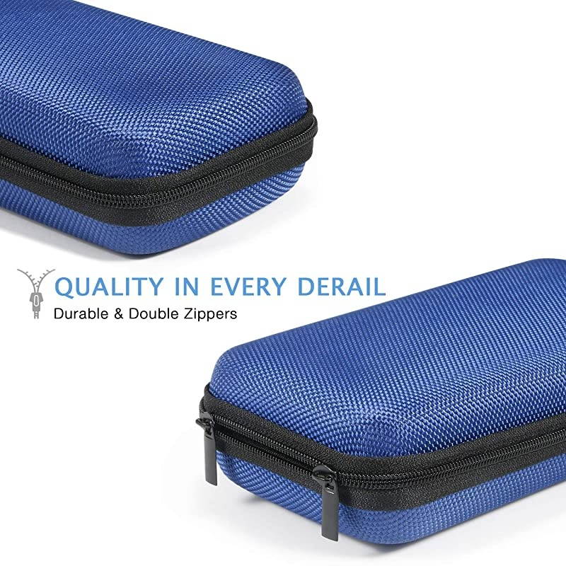 Portable Protection Hard EVA Case for External BatteryCell PhoneGPSHard DriveUSBCharging CableCarrying Bag Mesh Inner PocketZipper Enclosure n Durable ExteriorUniversal Travel Pouch Bag