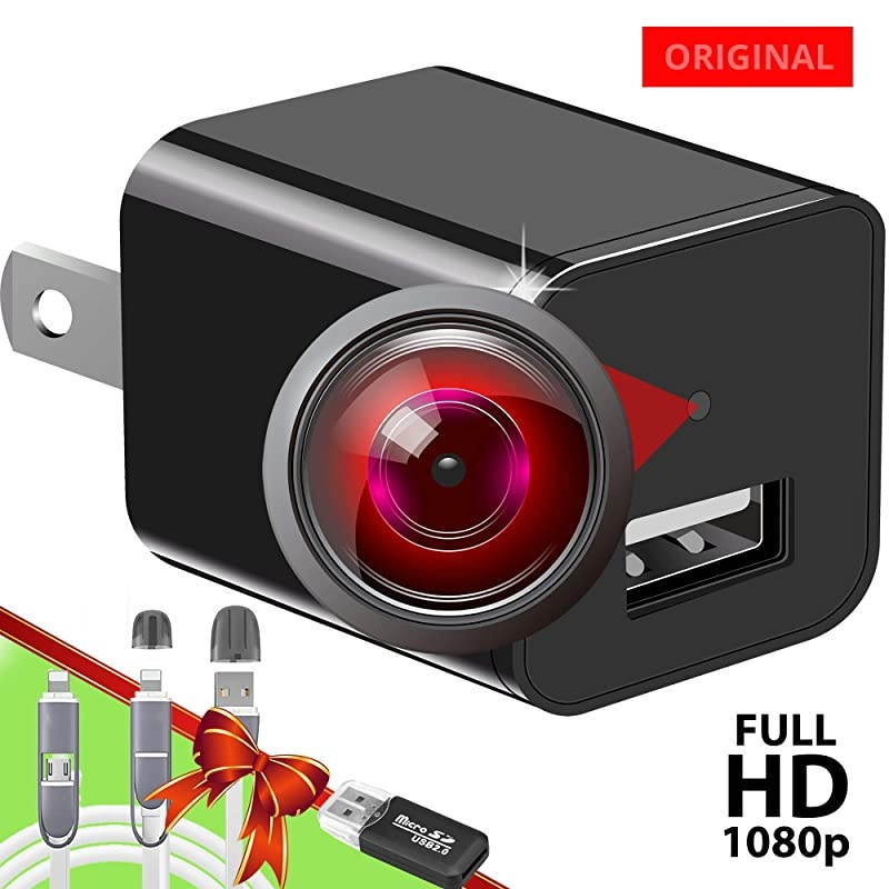 Camera Charger Hidden Camera Premium Pack HD 1080P Best Camera USB Charger Camera Hidden Camera Hidden Nanny Cam Mini Camera Hidden Cam Surveillance Camera Full HD