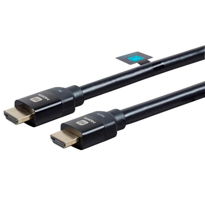 C2G 35ft 4K HDMI Cable with Gripping Connectors - Plenum Rated - 40 ft HDMI A/V Cable for Audio/Video Device