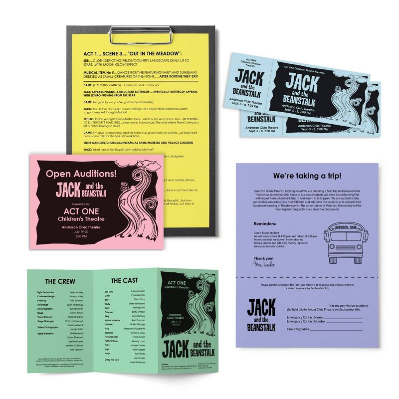 100 Sheets Printer Paper 8.5"x11" Pastel - Astrobrights