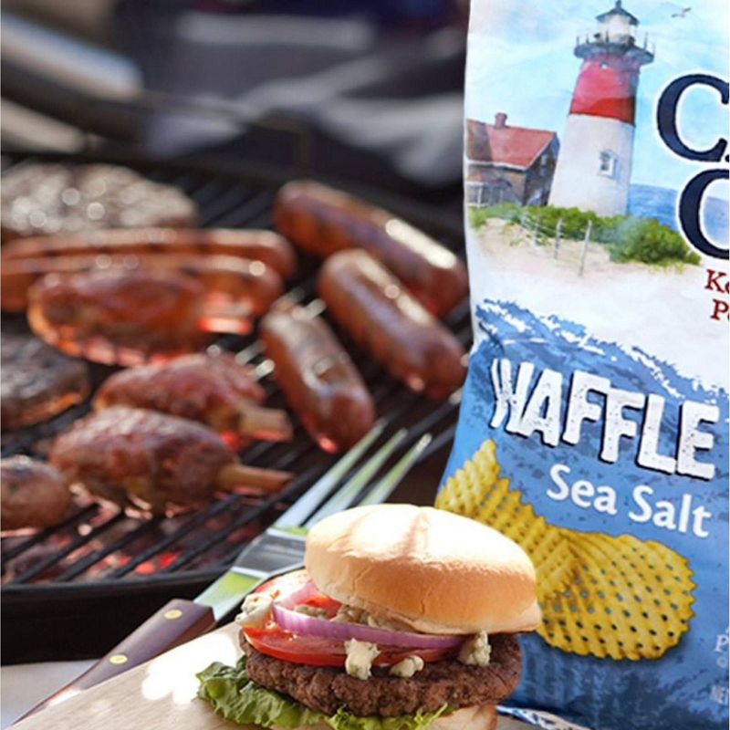 Cape Cod Party Size Waffle Cut Sea Salt Kettle Cooked Potato Chips - 12oz