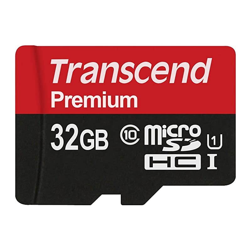 32GB microSDHC Class10 Uhs1 Memory Card with Adapter 60 MBS TS32GUSDU1