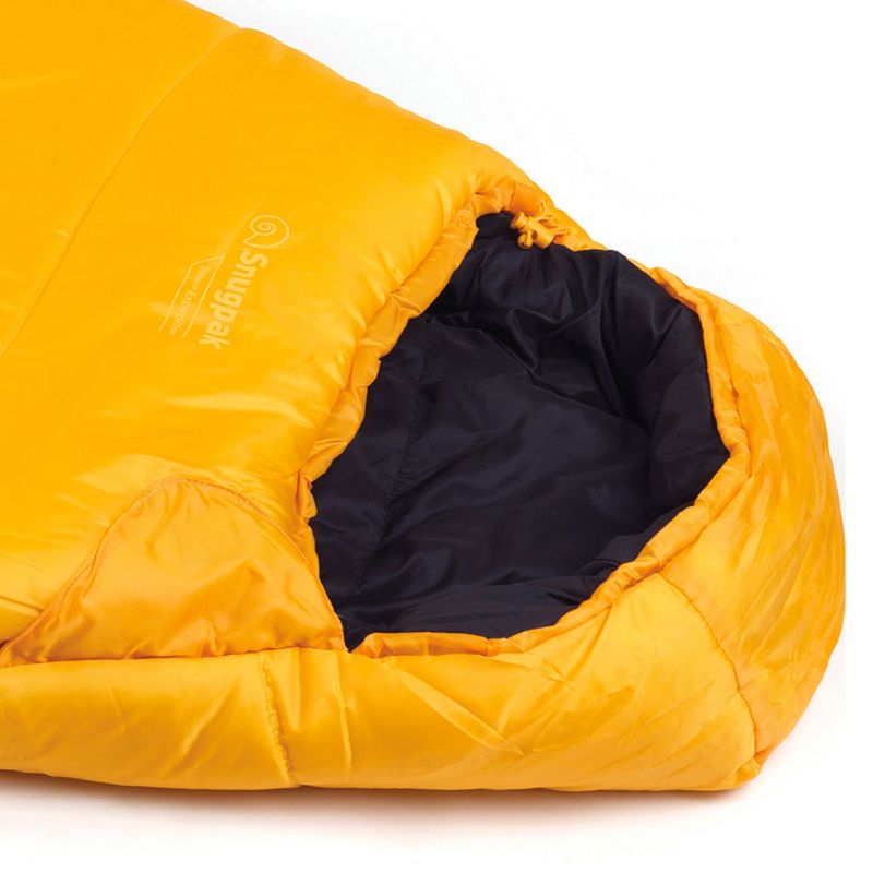 Snugpak Basecamp Sleeper Expedition Sleeping Bag with Compression Stuff Sack, Insulated, Amber Yellow