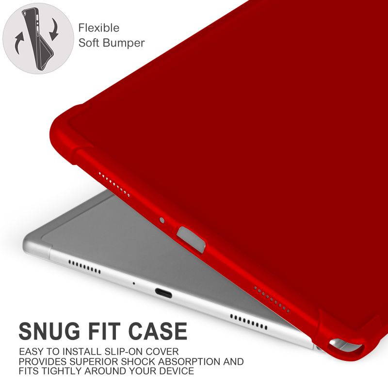 KIQ Slim & Lightweight Premium TPU Skin Case Cover for Samsung Galaxy Tab A7 10.4 2020 T500 SM-T500 [Black]