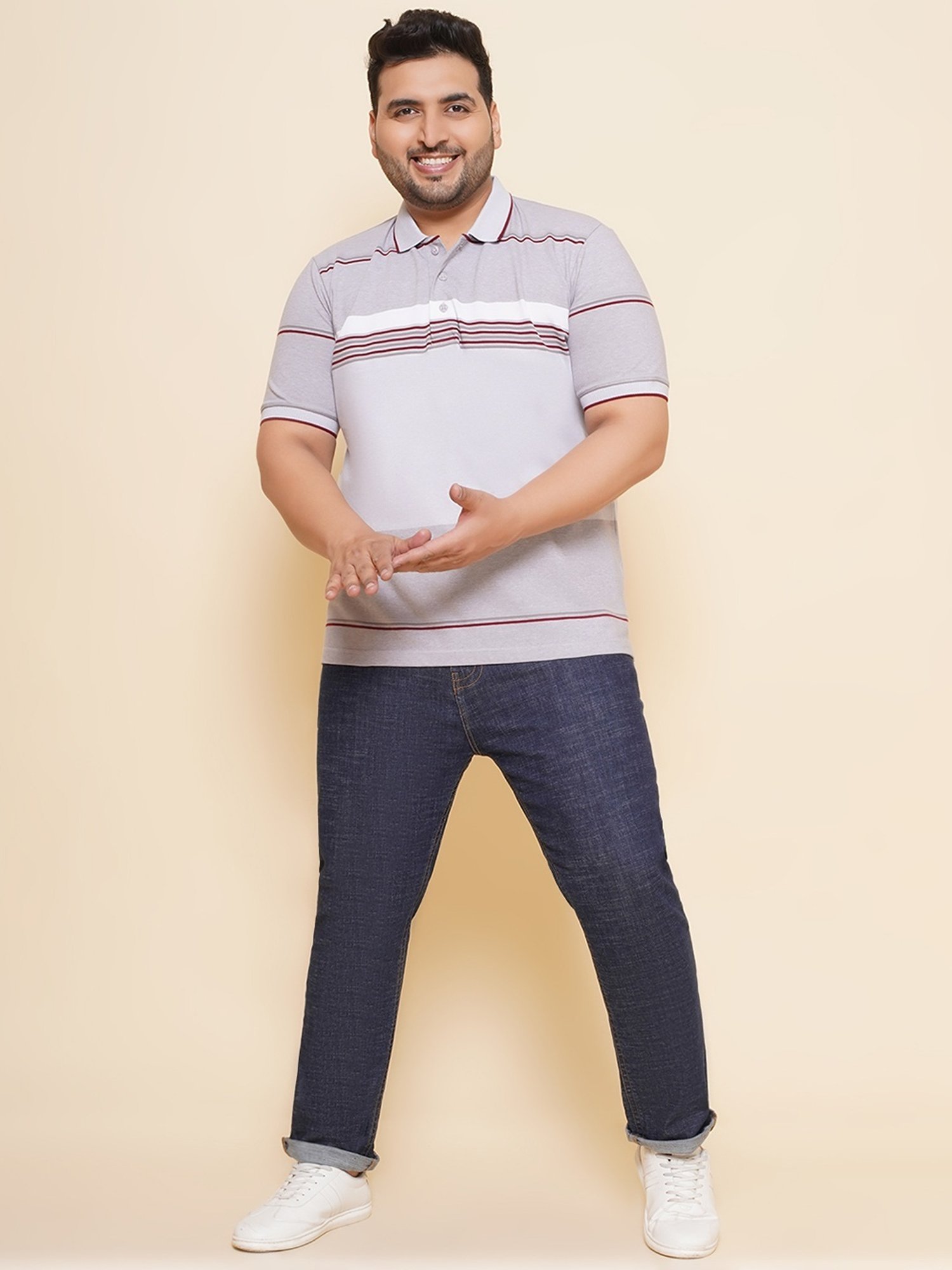 John Pride Blue Regular Fit Jeans