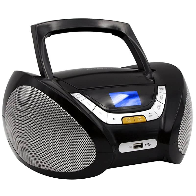 LLB597 Boombox with Cd Player Mp3 | Portable Radio CDPlayer Stereo with USB | Cd Player for Kids | LED Light Function | Headphone Jack 35mm Blue