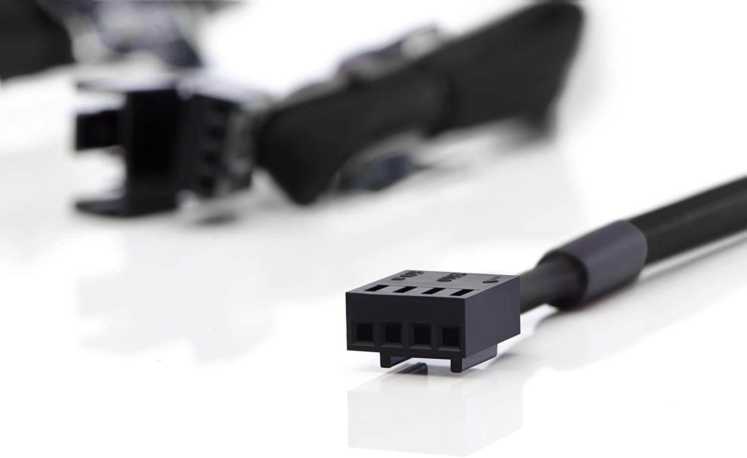 Noctua NA-SEC1 chromax.black, 3-Pin/4-Pin Extension Cables (30cm, Black)