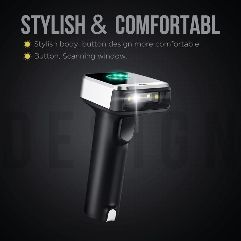 Eyoyo Wired & 2.4G Wireless Barcode Scanner, Portable Handheld CCD Barcode Reader for POS, iPad, iPhone, Android Phones, Tablets or Computers, PC with USB Receiver