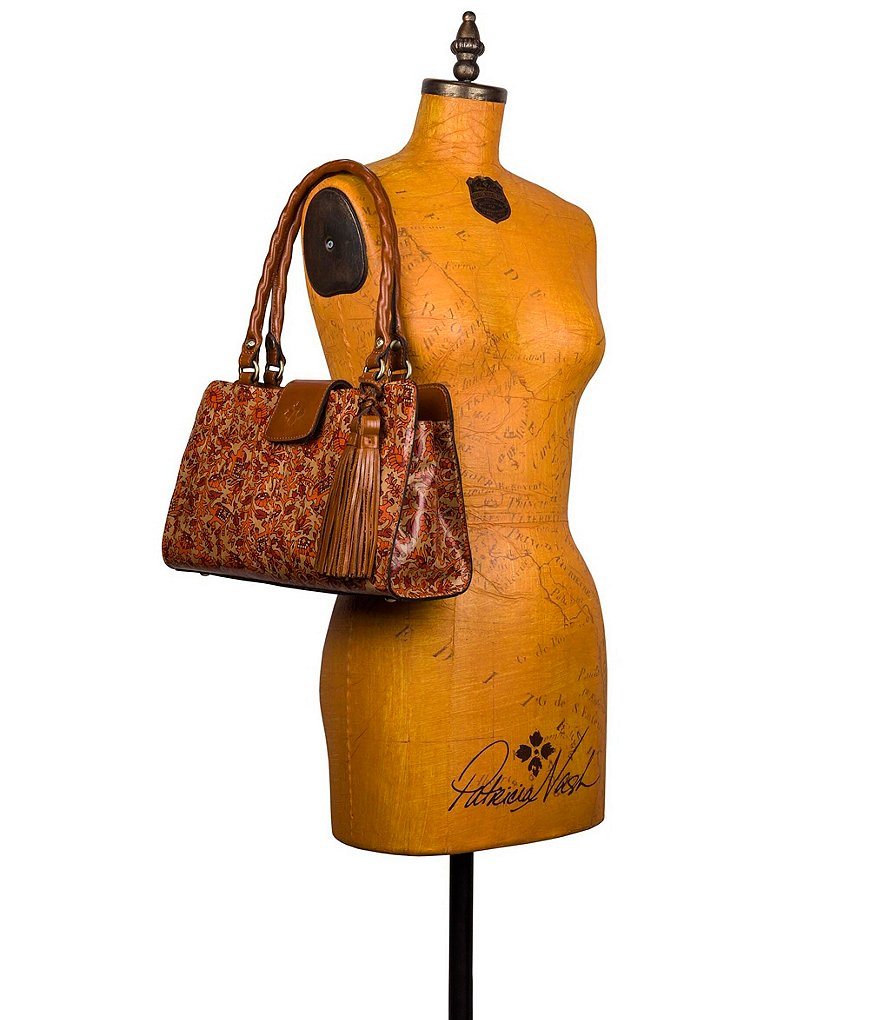Patricia Nash Boho India Collection Rienzo Floral Satchel Bag