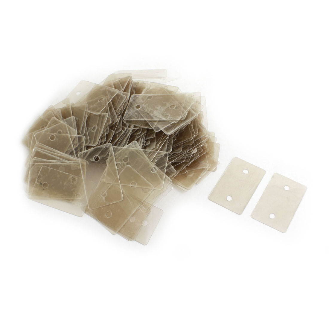 Unique Bargains 300Pcs 24mmx39mmx0.12mm Mica Insulator Insulation Sheet