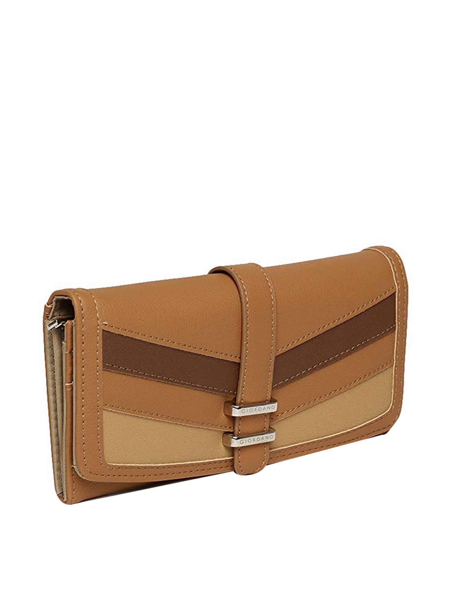 Giordano Beige Paneled Wallet for Women