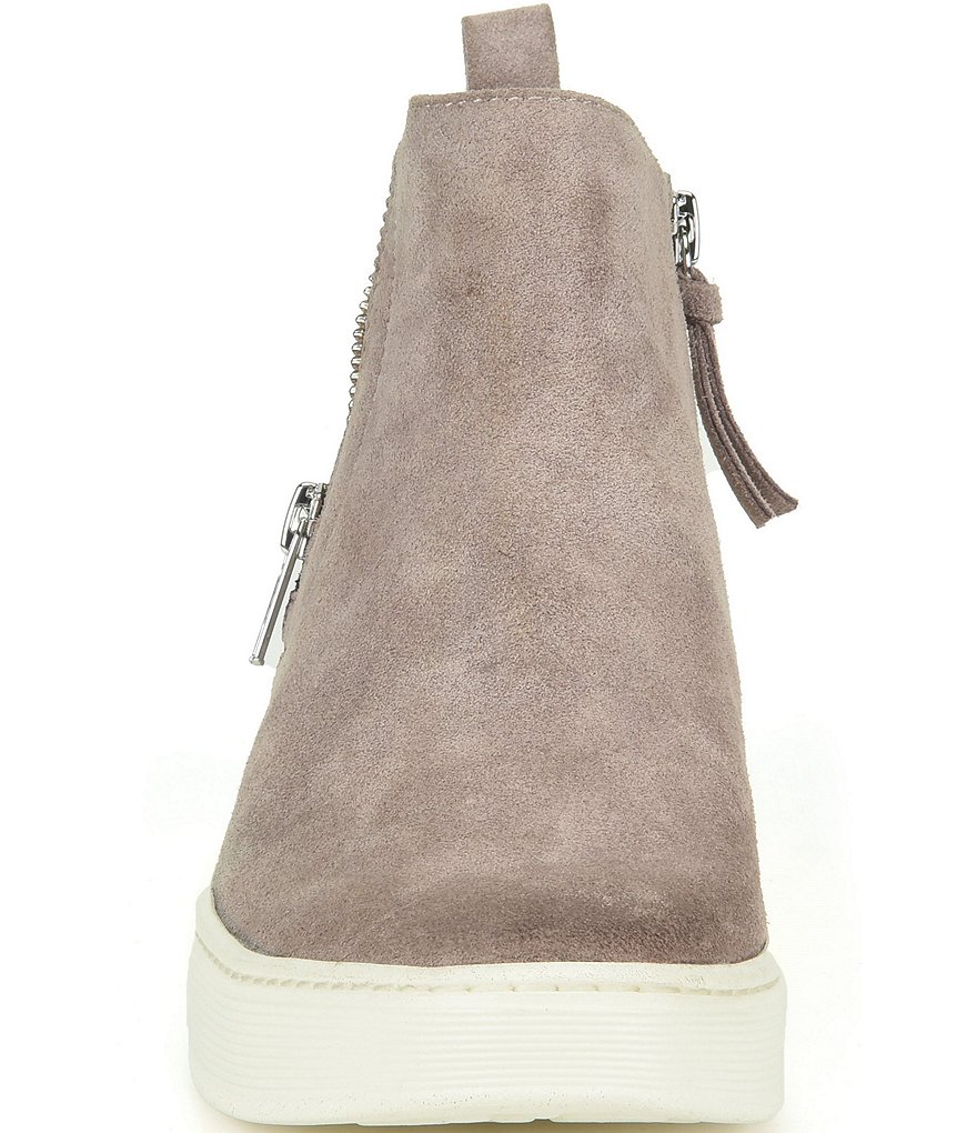 Sofft Britton Zip Waterproof Suede High-Top Sneakers