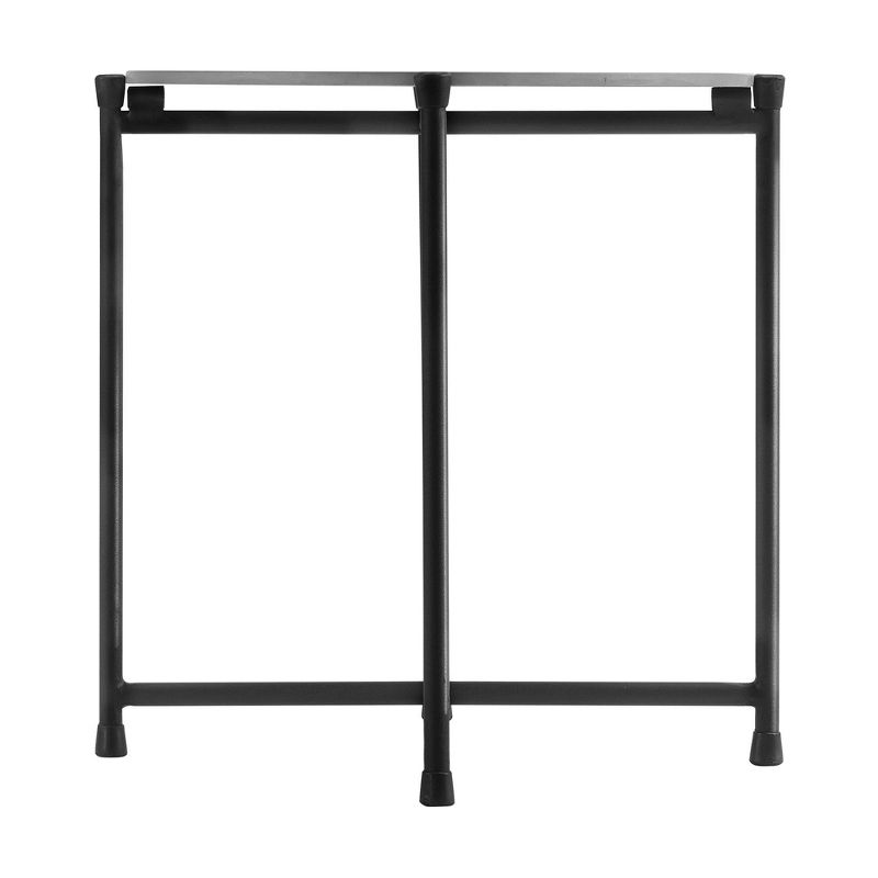 Andover 3pc Outdoor Conversation Set with Two Rope Chairs & Cocktail Table - Charcoal - Alaterre Furniture