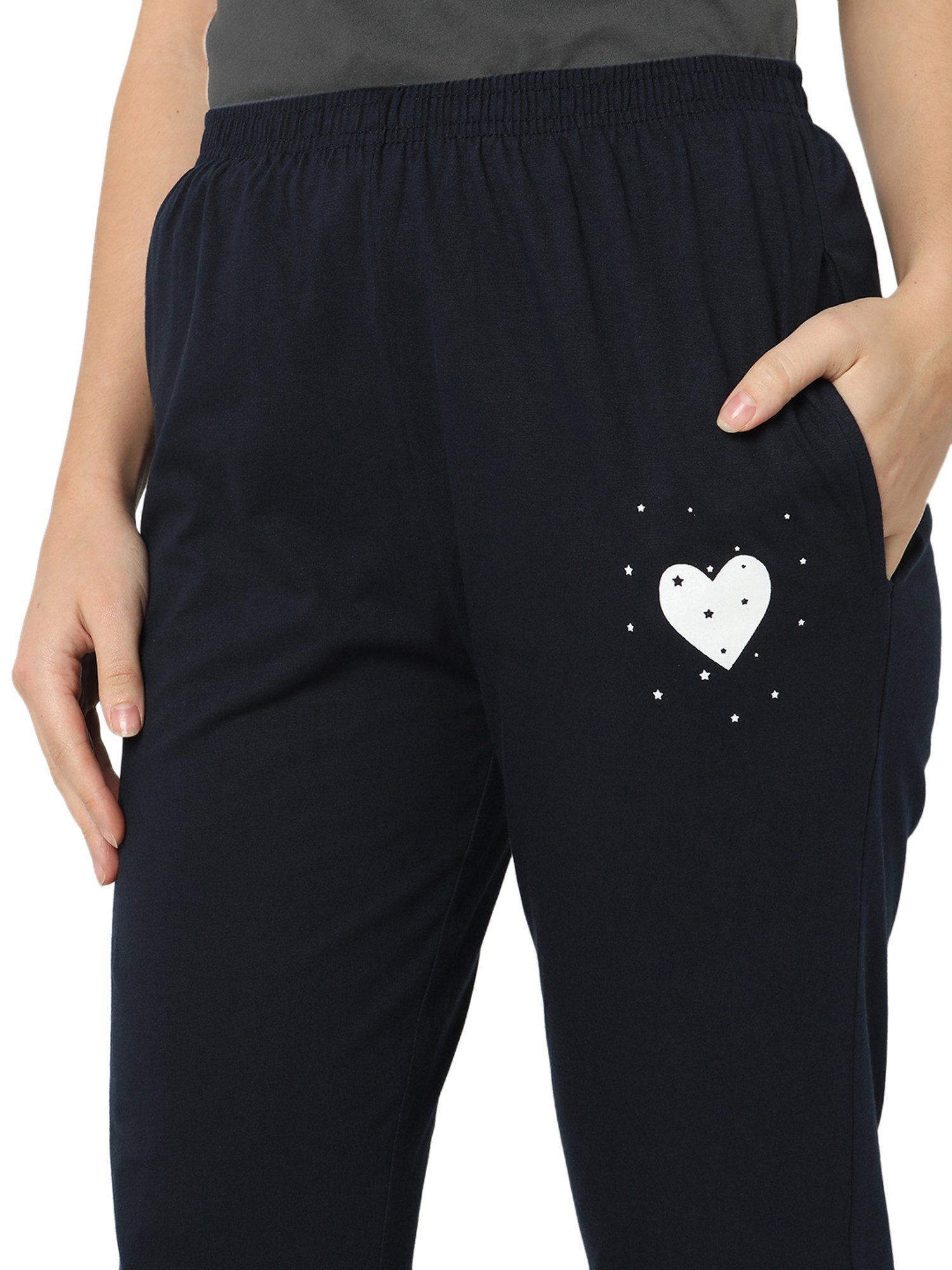 Smarty Pants Navy Cotton Printed Lounge Pants