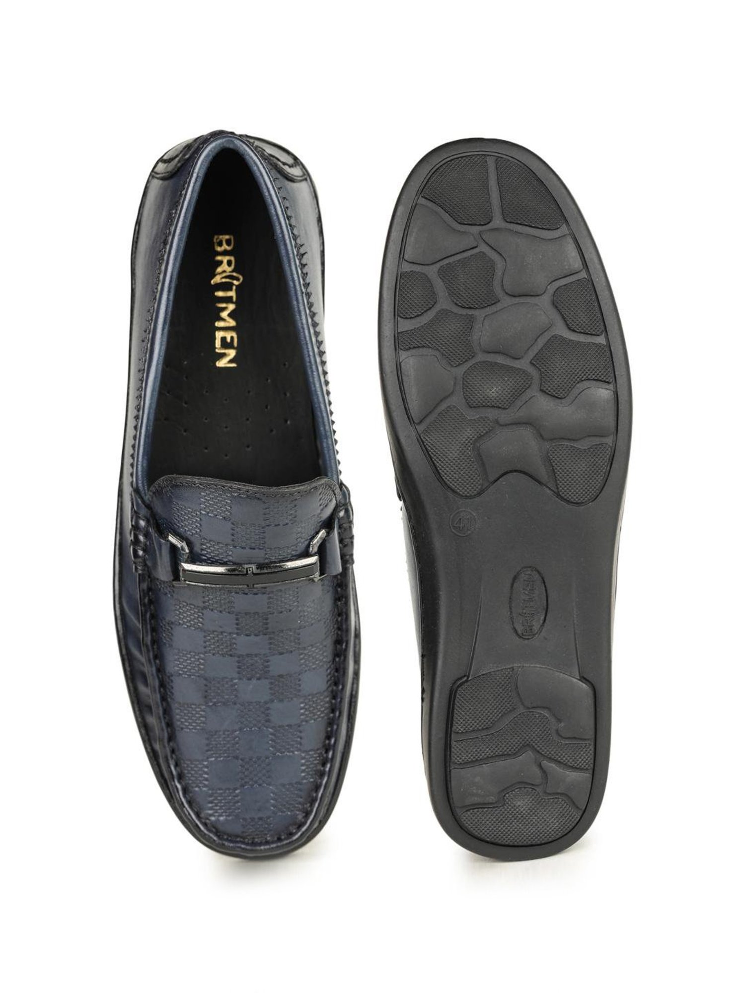 Britmen Men's Blue Casual Loafers
