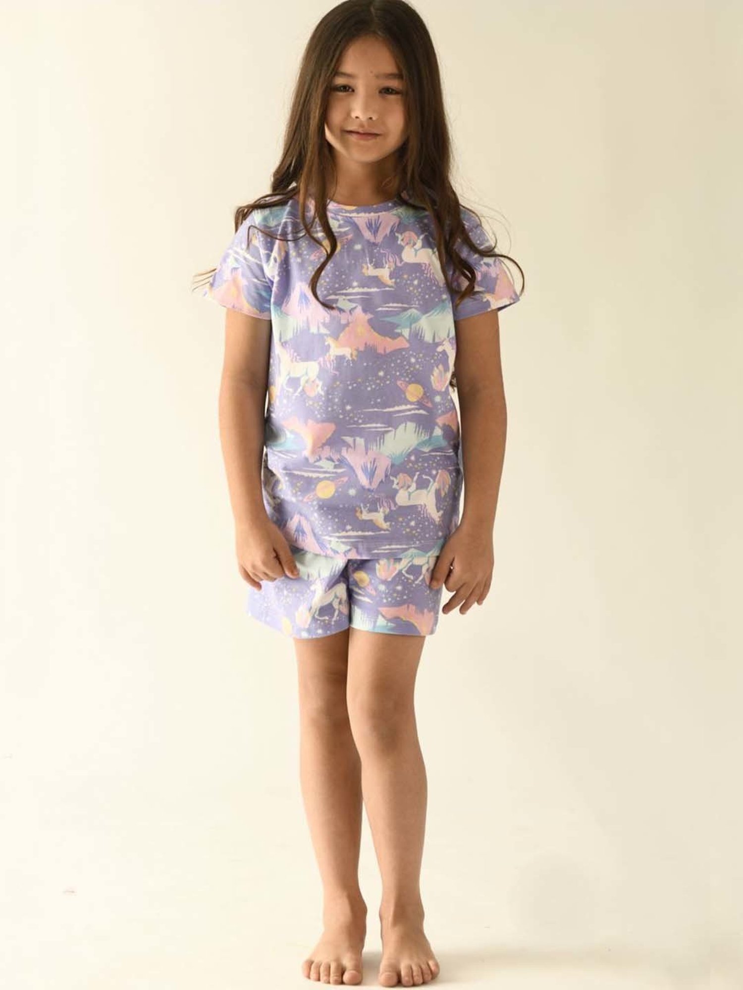 Jockey Girls Black Printed Shorts